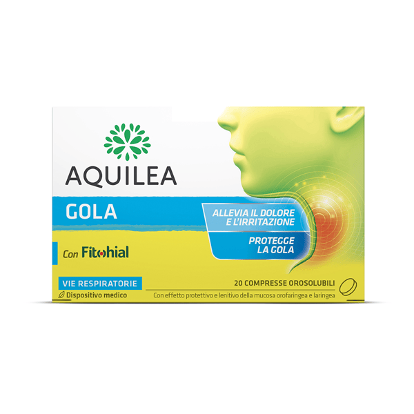 Aquilea Gola Integratore Gola Infiammata 20 Compresse Orosolubili