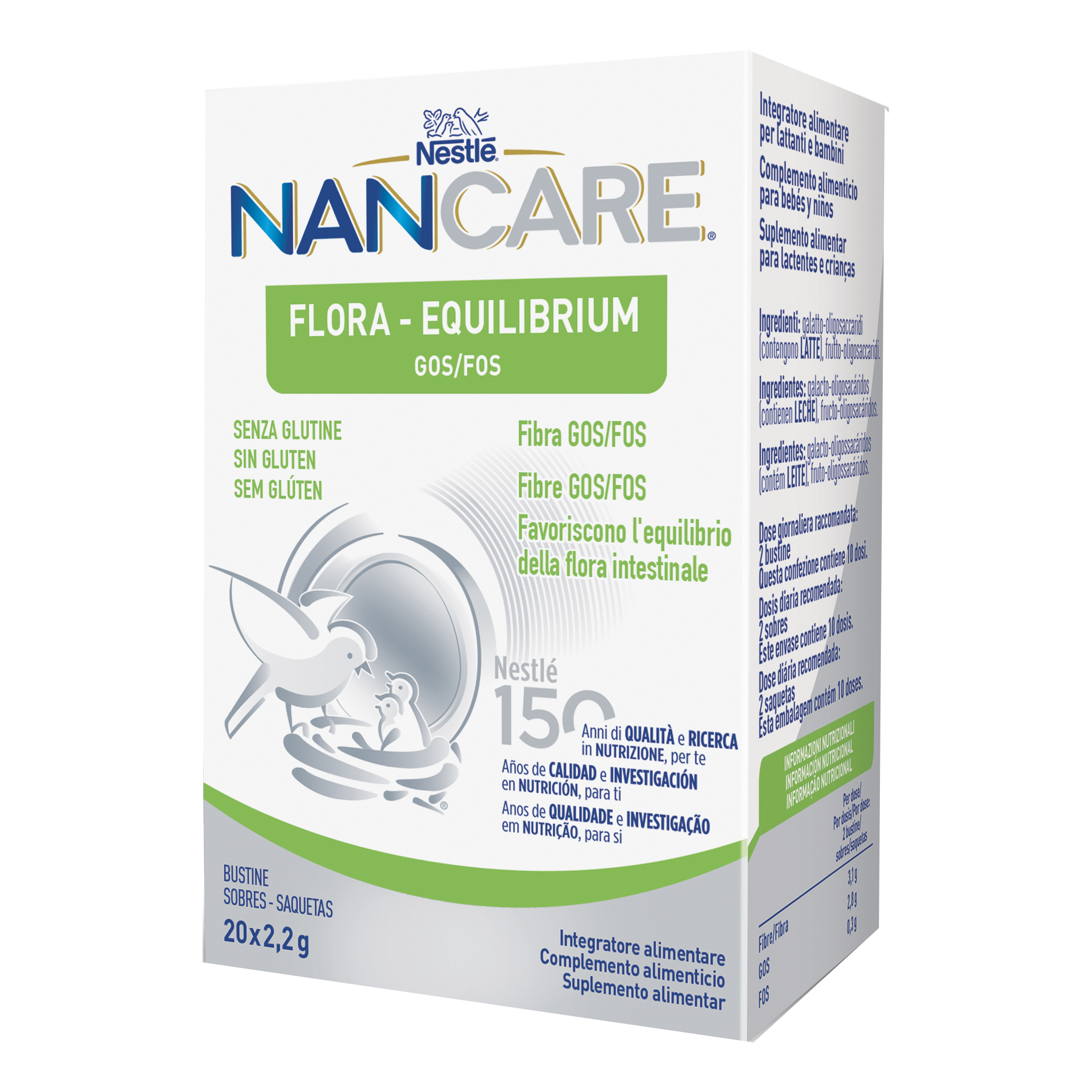 Nestle' nancare flora equilibrium 20 bustine — confronto prezzi