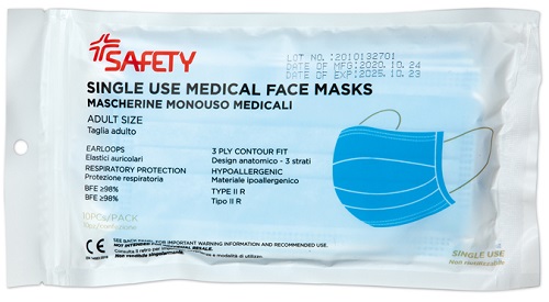 MASCHERINA Chirurg.10pz SAFETY