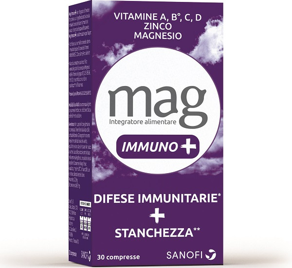 Mag Immuno+ Difese Immunitarie , Integratore Alimentare con Vitamine e Minerali per Supportare le Difese Immunitarie, con Magnesio Contro Stanchezza e Affaticamento — confronto prezzi