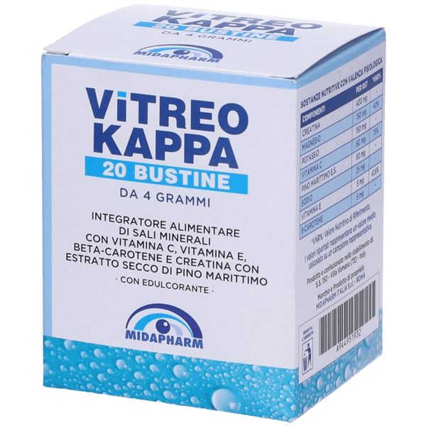 Vitreo Kappa Integratore Alimentare Di Sali Minerali E Vitamine 20 Buste