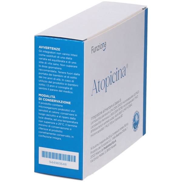 Atopicina Integratore Probiotico con Fermenti Lattici e Vitamina B2, 14 Bustine