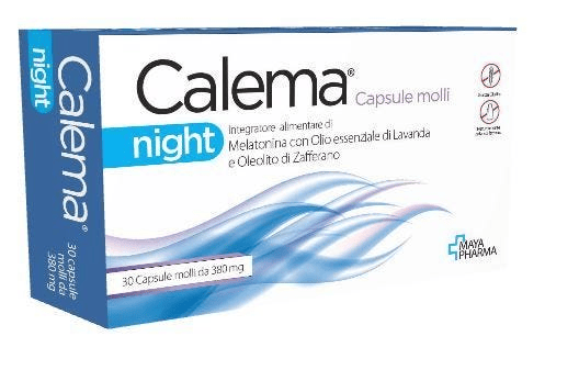 Calema Night Integratore Melatonina 30 Capsule molli