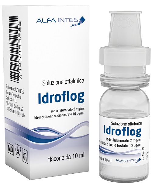 Soluzione oftalmica idroflog acido ialuronato 2 mg/ml e idrocortisone sodio fosfato 10 mcg/ml 10 ml — confronto prezzi