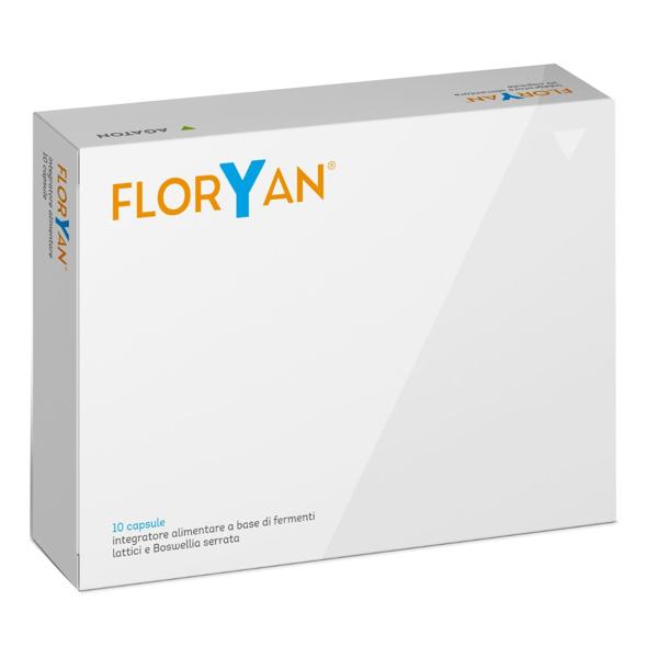 Agaton Floryan Integratore per Flora Intestinale con Fermenti Lattici 10 Capsule