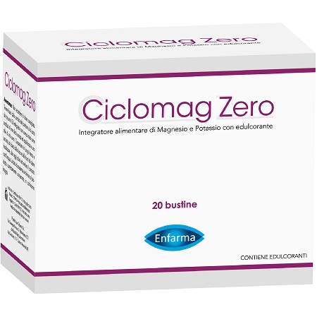Enfarma Ciclomag Zero Integratore Alimentare Magnesio e Potassio 20 Bustine