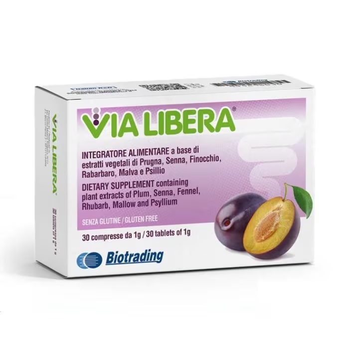 Via Libera Integratore Per Il Benessere Digestivo E La Regolarità Intestinale 30 Compresse