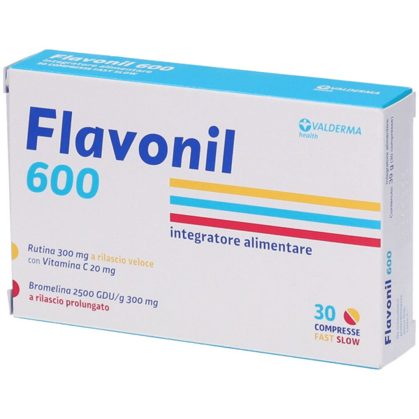 Flavonil 600 Integratore per la Circolazione e Antiossidante 30 compresse