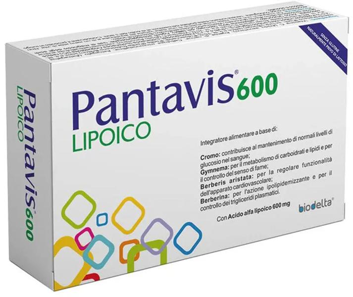 Biodelta Pantavis 600 Lipoico Integratore Alimentare Con Acido Alfa Lipoico 30 Compresse — confronto prezzi