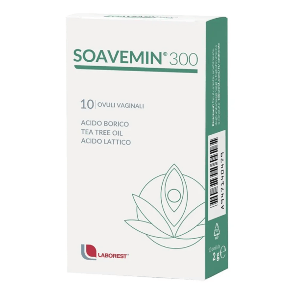 Soavemin 300 10 Ovuli Dispositivo Medico per Ripristinare le Naturali Difese Vaginali