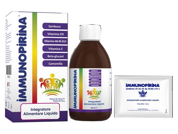Immunopirina Integratore Per Le Vie Respiratorie Soluzione Orale 150ml + 1 Bustina