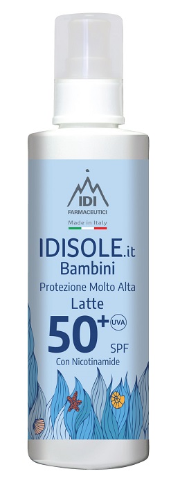 Idisole.It Bambini 50+ SPF Solare Spray Con Nicotinamide Protezione Molto Alta 200 ml