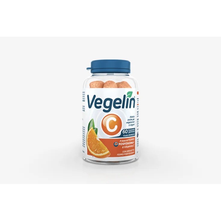 Vegelin C Integratore Di Vitamina C Gusto Arancia 60 Caramelle Gommose