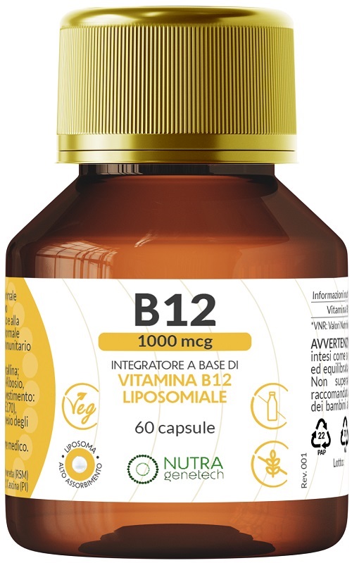 Vitamina B12 1000 Mcg Integratore Per Il Metabolismo Dell'omocisteina 60 Capsule — confronto prezzi