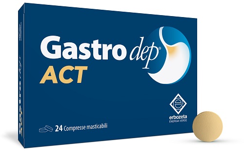 Gastrodep Act Integratore per Digestione e Reflusso 24 Compresse Masticabili