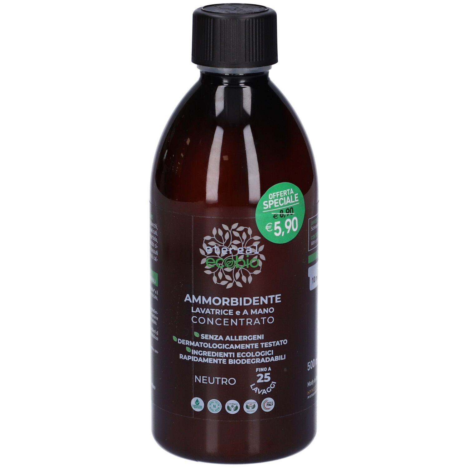 Etereal Ammorbidente per Bucato Ecobio Concentrato 500 ml Altro