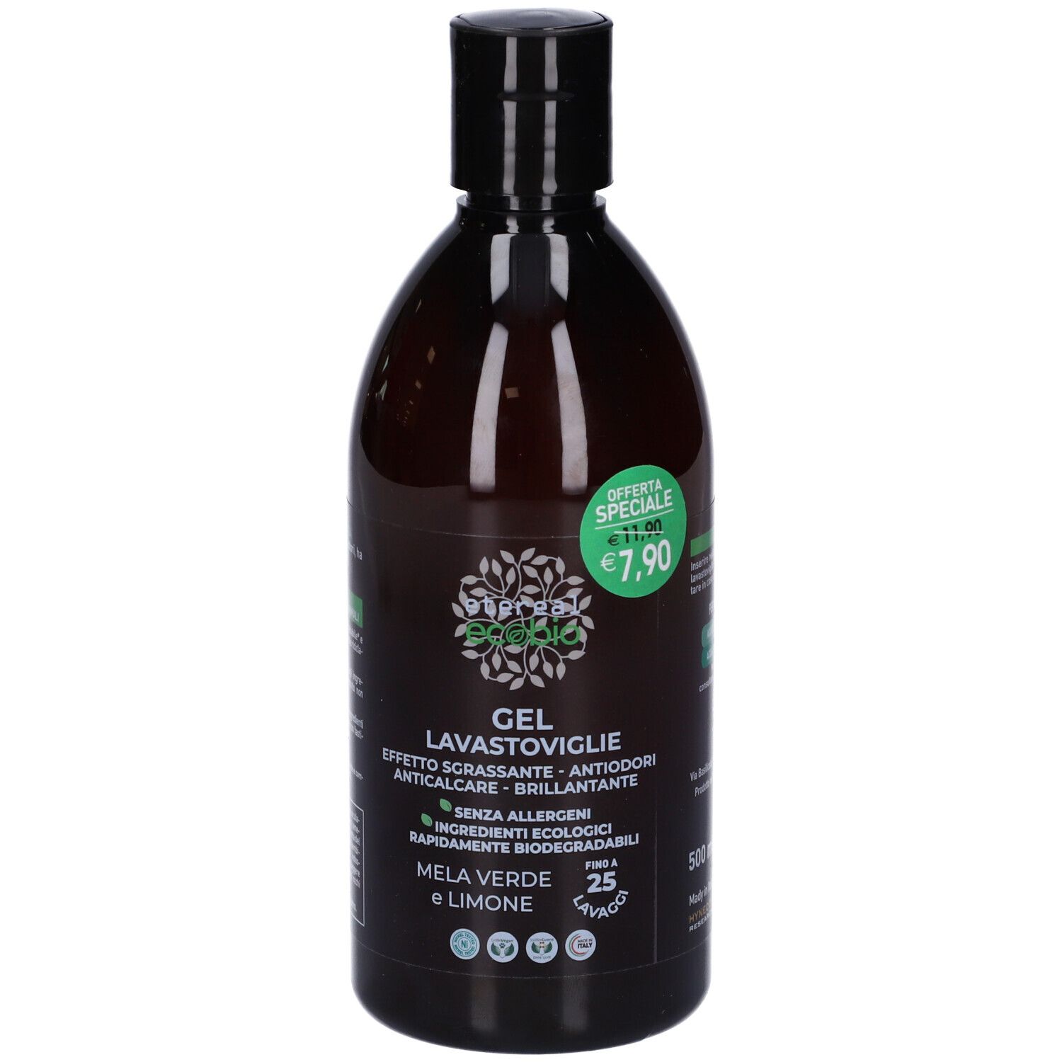 Etereal Gel Lavastoviglie Ecobio Concentrato alla Mela Verde e Limone 500 ml Altro