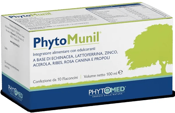 PhytoMunil 10 Flaconcini da 10 ml Integratore per Difese Immunitarie