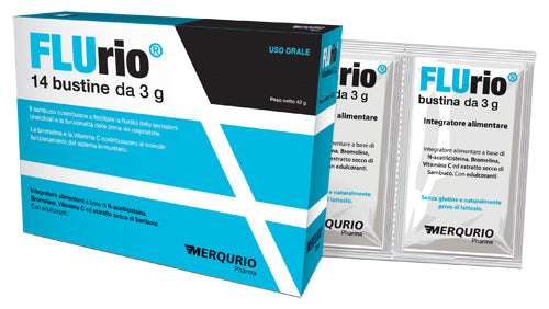 Flurio Integratore Per Il Benessere Delle Vie Respiratorie 14 Bustine Da 3 Grammi