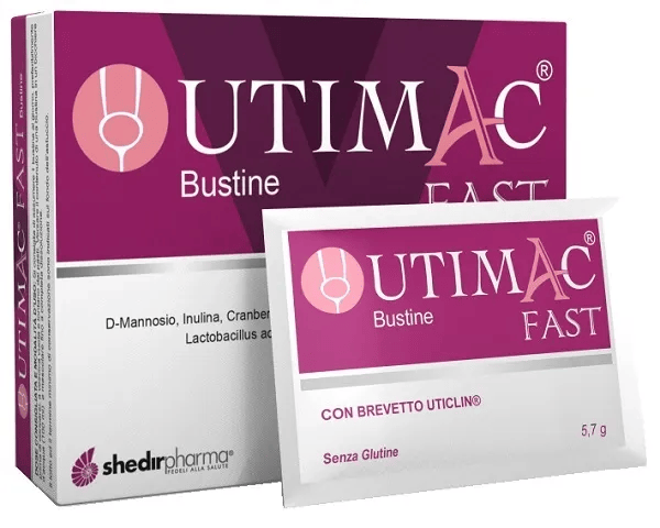 Ultimac Fast 14 Bustine Integratore per la Corretta Funzionalità delle Vie Urinarie