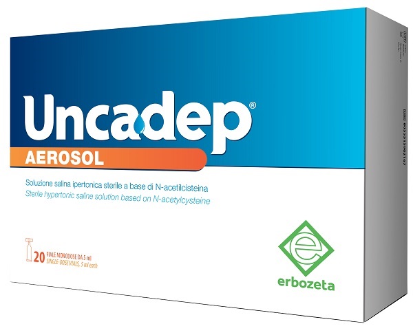 Uncadep Aerosol Dispositivo Medico Decongestionante Vie Aeree 20 Flaconcini Monodose 5 ml