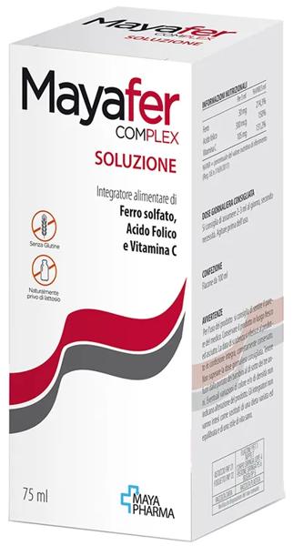 Mayafer Complex Integratore Ferro Acido Folico Vitamina C 75ml — confronto prezzi