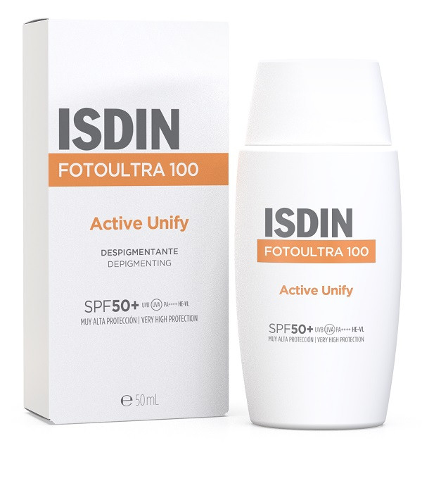 Isdin Fotoultra 100 Active Unify Spf 50+ Protezione Solare Depigmentante 50ml