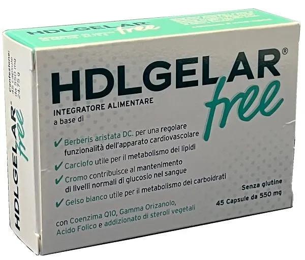Hdlgelar Free Integratore Per Il Controllo del Colesterolo 45 Capsule