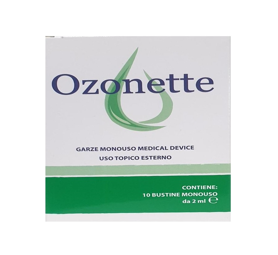 Ozonette Garze Ozonizzate Per Il Trattamento Cutaneo 10 Bustine Monouso Da 2ml — confronto prezzi