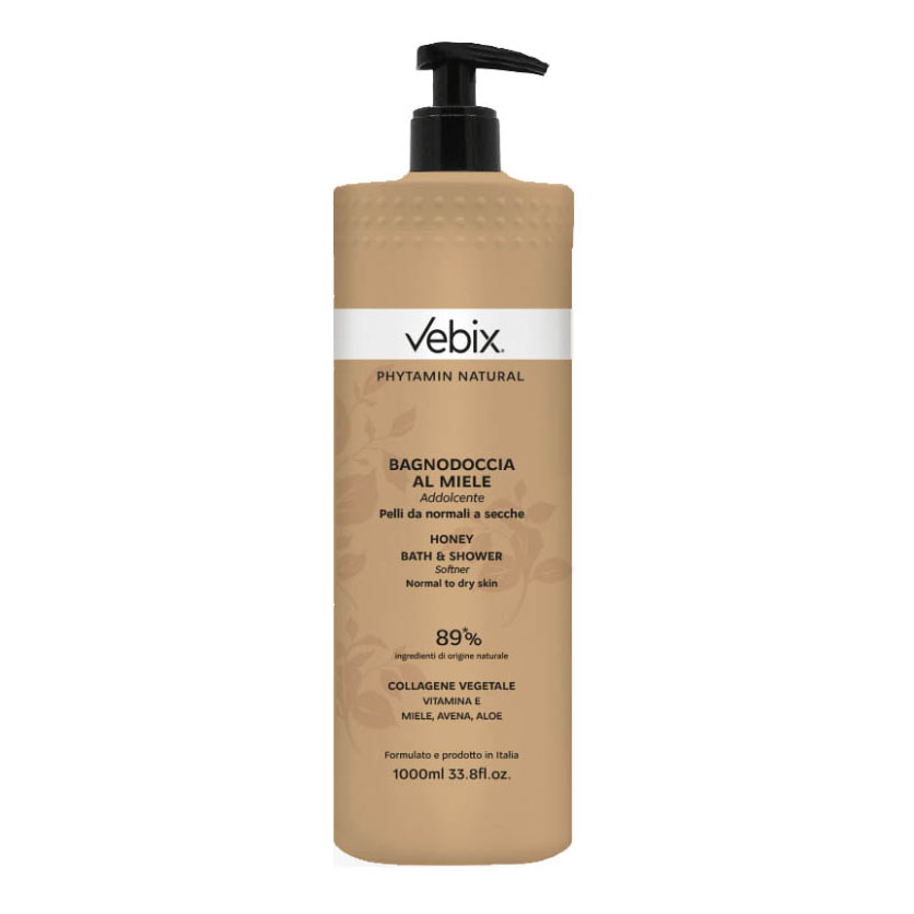 Phytamin natural bagnodoccia miele 1000 ml con dosatore