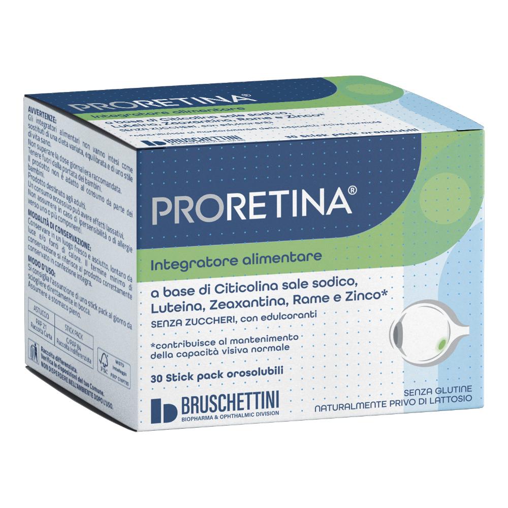Bruschettini Proretina - Integratore alimentare per la funzione visiva e retinica, 30 bustine — confronto prezzi