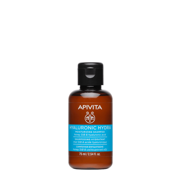 Apivita Hyaluronic Hydra Shampoo Idratante con Miele e acido Ialuronico Trave Size 75 ml