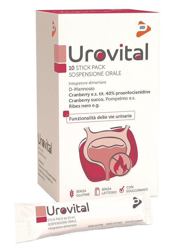 Urovital Integratore Per La Funzionalità Delle Vie Urinarie Sospensione Orale 10 Stick Pack