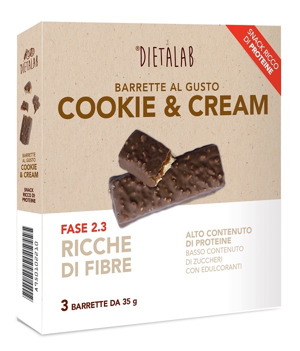 DIETALAB BARRETTA COOKIE & CREAM 3 BARRETTE DA 35 G — confronto prezzi