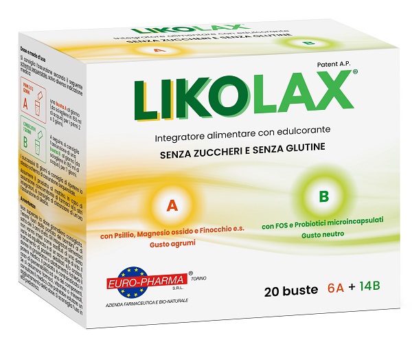 Likolax Integratore Per La Regolarità Intestinale E La Flora Batterica 6 Buste A + 14buste B — confronto prezzi