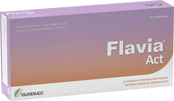 Flavia Act Integratore Alimentare per la Menopausa e Vampate 30 Compresse