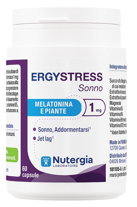 Nutergia Ergystress Sonno Integratore per il Riposo Notturno 60 Capsule