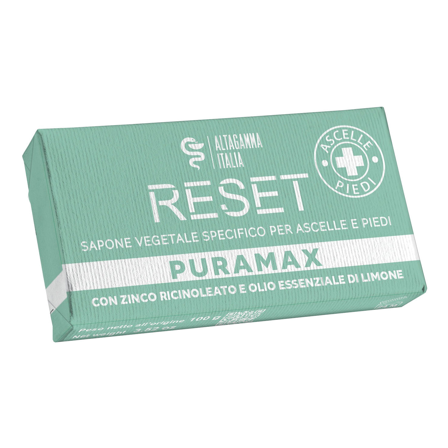 Puramax reset sapone vegetale ascelle e piedi 100 g