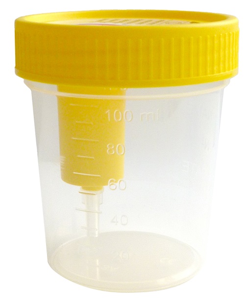 Pharmamentis contenitore sterile per urina - Barattolo per le analisi di laboratorio, 120 ml