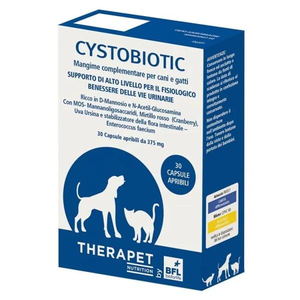 Bioforlife Cystobiotic Therapet Mangime Vie Urinarie Cani Gatti 30 Capsule