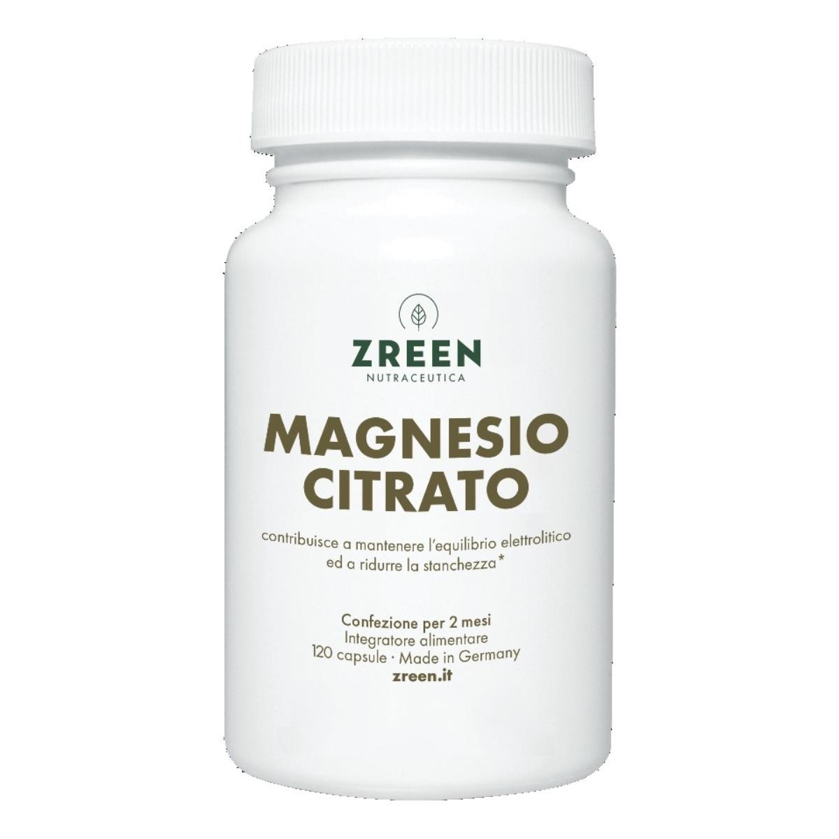 Zreen magnesio citrato 120 capsule