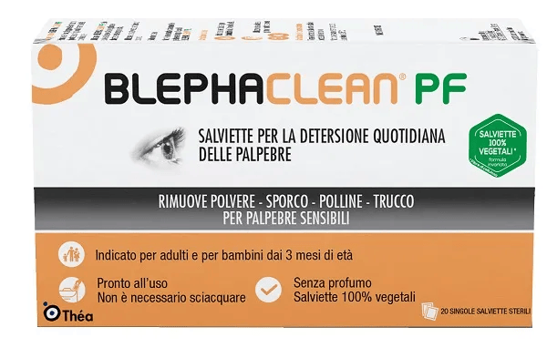 Blephaclean PF Salviette per la Detersione Quotidiana delle Palpebre 20 Salviette