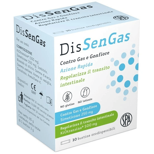DisSenGas 30 Bustine Integratore Per Gas e Gonfiore Addominale