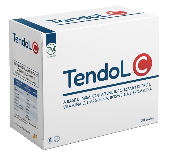 Piemme Pharmatech Italia Tendol C - Integratore per la funzionalità articolare, 30 bustine da 8 g — confronto prezzi