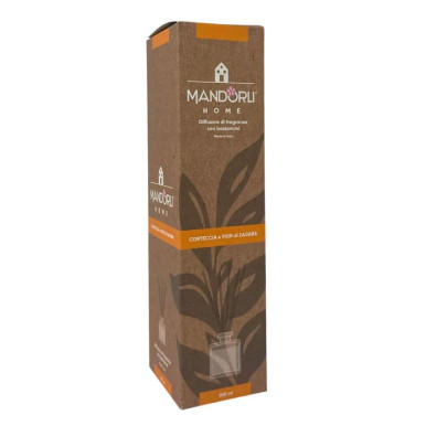 Mandorlì Home Corteccia E Fior Di Zagara Diffusore Di Fragranza Per Ambienti Con Bastoncini 100ml