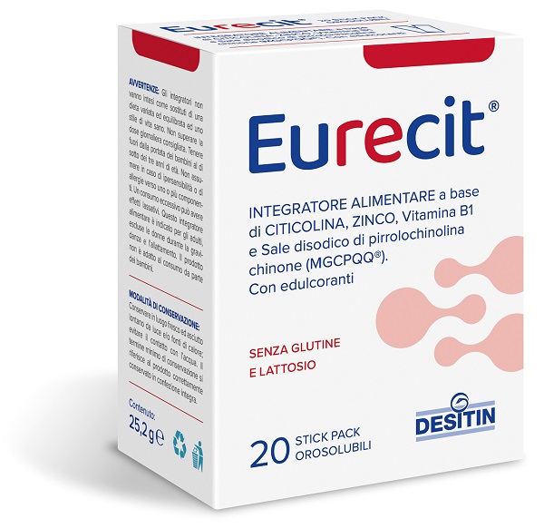 Eurecit 20 stick pack orosolubili da 1,26 g