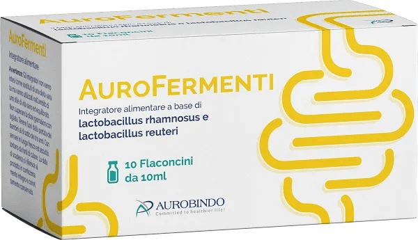 Aurobindo AuroFermenti 10 Flaconcini Integratore di Fermenti Lattici
