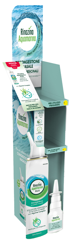 Rinazina aquamarina expo 24 pezzi da 20 ml + 12 pezzi da 125 ml