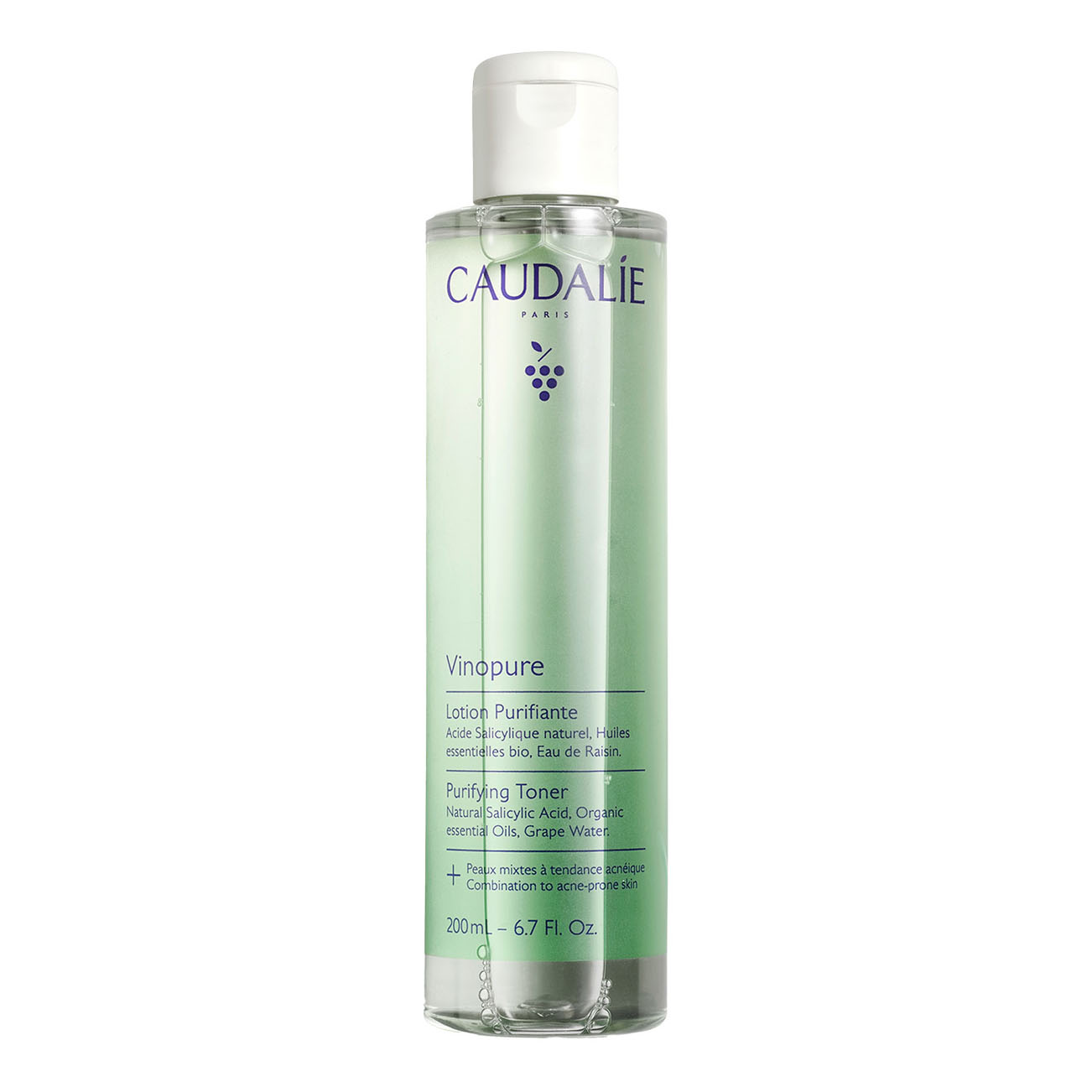 Caudalie - Vinopure Lozione Purificante Viso All'Acido Salicilico Confezione 200 Ml