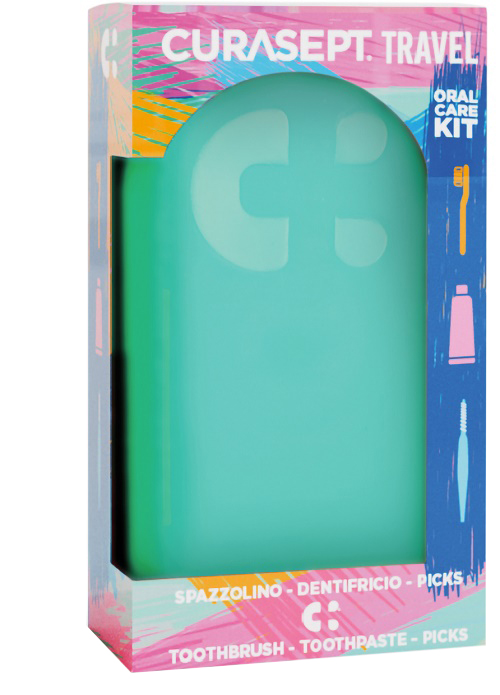Curasept travel verde 1 spazzolino + 1 dentifricio 20 ml + 3 picks — confronto prezzi